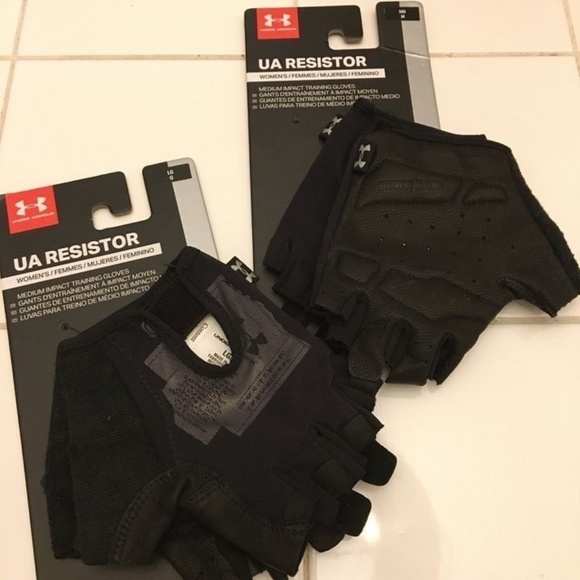 BRAND NEW women under armour training gloves size M & L (genuine leather palm) - Picture 3 of 4